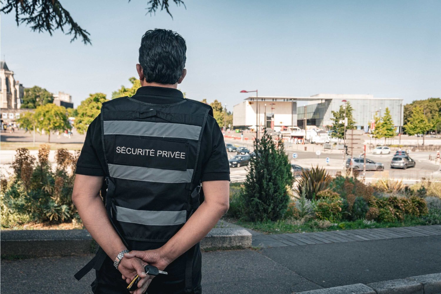 Agent en surveillance d'un site